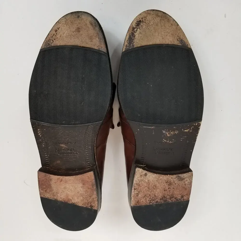Johnston & Murphy Men's Brown Leather Kiltie Buckle Loafers Size 8.5